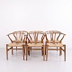 Osted Antik & Design präsentiert: Hans J. Wegner CH24 Esszimmerstühle aus Eichenholz mit Geflochtenen Sitzen ...