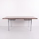 Osted Antik & Design presents: Hans J. Wegner AT-318 Rosewood Dining Table with Brushed Steel Legs by Andreas ...