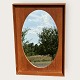 Moster Olga - Antik og Design presents: Teak mirrorwith oval glass*DKK 875