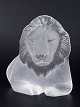 L'Art presents: Mats Jonasson for Royal Krona, lion art glass sculpture.