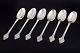 L'Art presents: Evald Nielsen, set of six dinner spoons.