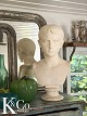 K&Co. presents: Decorative plaster bust of Augustus signed by Hans Christian Brix...
