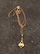 Middelfart Antik presents: 14 carat gold pendant with pearl and 14 carat chain