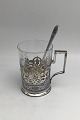 Danam Antik presents: Latvia? 875 Silver Tea Glas with spoon