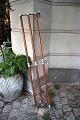 K&Co. presents: Old hat rack / coat rack in chrome and wood. L: 130cm...