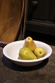 K&Co. presents: Old cream-colored faience bowl with pearl rim from "Copenhagen Faience Factory - Denmark"