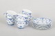 L'Art presents: Royal Copenhagen Blue Fluted Full Lace, set of six coffee cups with matching saucers.