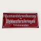 Moster Olga - Antik og Design presents: Enamel signHusmandsbrandkassen*DKK 675