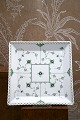 K&Co. presents: Royal Copenhagen Green Blue Fluted full lace square dish. Decoration number: 722...