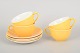 L'Art presents: Aluminia, set of four tea cups.