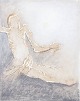L'Art presents: Nis Schmidt, Pietà, mixed media on paper, listed Danish visual artist.