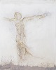 L'Art presents: Nis Schmidt, "Tredie dag", mixed media on paper, listed Danish visual artist.