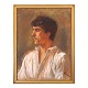 Aabenraa Antikvitetshandel presents: Peder Severin Krøyer (1851–1909), pastel on canvas. Portrait of a Peasant ...