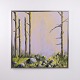 Osted Antik & Design presents: Landscape Painting on Canvas with Forest and Tall Trees Signed K.S.E 09 104 x ...