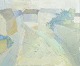 L'Art presents: Pierre Forssell, modernist cityscape, listed Swedish artist and designer.