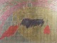 L'Art presents: Alfonso Font, “Estampa de toros”, mixed media, listed Spanish artist.