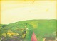 L'Art presents: Lars Bertle, abstract landscape, oil on canvas, listed Swedish visual artist.
