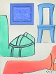 L'Art presents: Hardy Strid, still life, acrylic on canvas, listed Swedish visual artist.