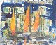 L'Art presents: Louis Zelig, oil on board, listed Swedish artist.