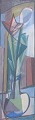 L'Art presents: Scandinavian artist, still life with flower in vase, oil on board, circa 1960s.