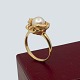 Antik Damgaard-Lauritsen presents: Hermann Siersbøl; Ring in 14k gold set with pearl