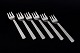 L'Art presents: Georg Jensen Bernadotte, set of six cake forks.
