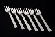 L'Art presents: Georg Jensen Bernadotte, set of six cake forks.