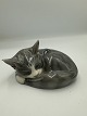 Royal Copenhagen Figur - Sovende Kat