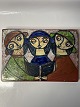 Antik Huset presents: Relief, Three girls with a book, Bornholm pottery, Michael Andersen.