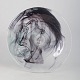 L'Art presents: Ulrica Hydman Vallien for Kosta Boda, large art glass dish.