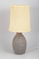 L'Art presents: Danish table lamp in sandstone art pottery.