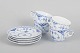 L'Art presents: Royal Copenhagen Blue Fluted Half Lace, set of four coffee cups and saucers.