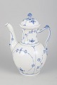 L'Art presents: Royal Copenhagen Blue Fluted Plain, very large coffee pot.