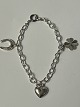 Antik Huset presents: Bracelet with charms in silver.Length 15.7 cm.