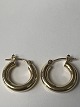 Antik Huset presents: 14 carat earrings, Creoles.Stamped CJI 14K.
