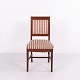 Osted Antik & Design presents: Antique Neoclassical Mahogany Chair with Inlay and Striped Upholstery circa ...