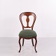 Osted Antik & Design presents: Antique Dark Wood Chair with Green Upholstered Seat circa 1860–1880
