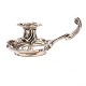 Aabenraa Antikvitetshandel presents: Silver candlestick by A. Michelsen, Copenhagen, dated 1891. H: 5,4cm. L: ...