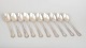 L'Art presents: Christofle "Chrysantheme", set of ten large soup spoons.