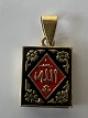 Bog Vedhæng / Charms i 18 karat guld.Højde 2,1 cm.