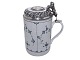Antik K presents: Blue Fluted PlainLarge mug with silver lid from around 1790