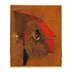 Aabenraa Antikvitetshandel presents: Albert Bitran painting. Albert Bitran, 1931-2018, oil on canvas. "Ocres" ...