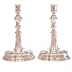 Aabenraa Antikvitetshandel presents: Pair of large silber candlesticks by A. Michelsen, Copenhagen, 1861.H: ...