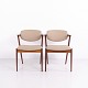 Osted Antik & Design presents: Pair of Kai Kristiansen Model 42 Rosewood Dining Chairs Schou Andersen 1960s