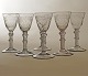 Aabenraa Antikvitetshandel presents: Set of six rare Norwegian Nøstetangen Chrystal Desert glasses circa 1760. ...