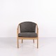 Osted Antik & Design presents: Finn Østergaard Bella Armchair in Light Wood and Grey Wool Stouby