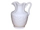 Antik K presents: Bing & GrøndahlTall white parian porcelain milk jug with grapes from 1853–1895