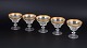 L'Art presents: Theresienthal, set of five champagne coupes.