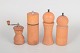 L'Art presents: Collection of four Danish and French salt and pepper mills, circa 1960s.
