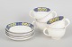L'Art presents: Royal Copenhagen, set of five coffee cups with saucers, Blue Pheasant.